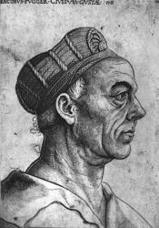 Jacob II Fugger (1459-1525) Count of the Empire (engraving) (b/w photo) | Obraz na stenu