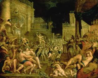 Bacchus in the Court of Midas (oil on canvas) | Obraz na stenu