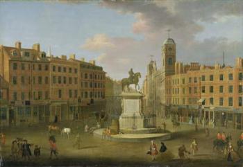 Charing Cross, with the Statue of King Charles I and Northumberland House, c.1750 (oil on canvas) | Obraz na stenu