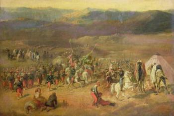 The Capture of the Retinue of Abd-el-Kader (1808-83) or, The Battle of Isly on August 14th, 1844, 1844-63 (oil on canvas) | Obraz na stenu