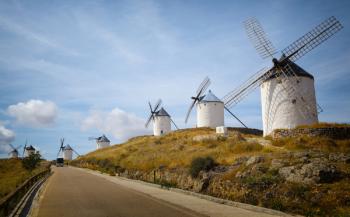 Windmills, Consuegra, Spain. (photo) | Obraz na stenu