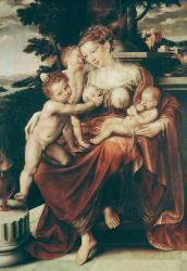 Charity, 1544-58 (oil on panel) | Obraz na stenu