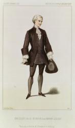 Bressant in the role of Degrieux, in the opera 'Manon Lescaut', by Giacomo Puccini (1858-1924) pub. by Decan, Paris (colour litho) | Obraz na stenu