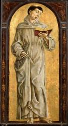 St. Anthony of Padua (1195-1231) Reading (oil on panel) | Obraz na stenu