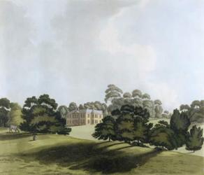 Vinters in Kent, seat of James Whatman Esq., from 'Views in Kent', 1800 (hand coloured aquatint) | Obraz na stenu