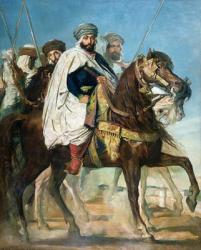 Ali Ben Ahmed, the Last Caliph of Constantine, with his Entourage outside Constantine, 1845 (oil on canvas) | Obraz na stenu