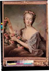 Portrait of the Countess du Barry (1743-93) as Flora (oil on canvas) | Obraz na stenu