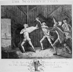The Scotch Victory, 1768 (engraving) | Obraz na stenu