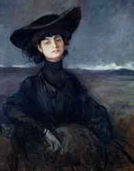 Anna de Noailles (1876-1933) (oil on canvas) | Obraz na stenu