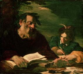 Homer Dictating his Poem (oil on canvas) | Obraz na stenu