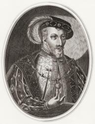 James V, King of Scots, 1512  1542. From Iconographia Scotica or Portraits of Illustrious Persons of Scotland, published 1797. | Obraz na stenu