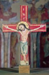 Crucifix of Llussà (tempera on wood) | Obraz na stenu