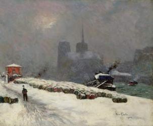 Notre Dame in the Snow, 1904 (oil on canvas) | Obraz na stenu