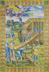 The Story of Noah: the Building of the Ark, Rouen (faience) | Obraz na stenu