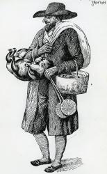 Jewish Hawker of Hamburg, Eighteenth Century (engraving) | Obraz na stenu