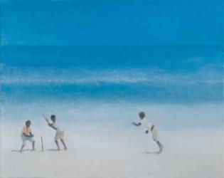 Cricket on the beach, 2012 (acrylic on canvas) | Obraz na stenu