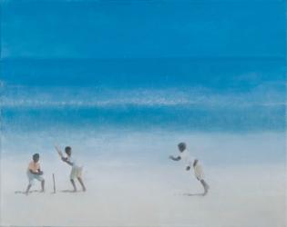 Cricket on the beach, 2012 (acrylic on canvas) | Obraz na stenu