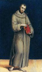 Figure of a Franciscan Monk (fresco) | Obraz na stenu