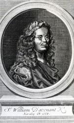 Sir William Davenant (1606-1668), frontispiece, 1673 (engraving) | Obraz na stenu