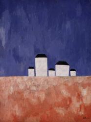 Landscape with Five Houses, c.1932 (oil on canvas) | Obraz na stenu