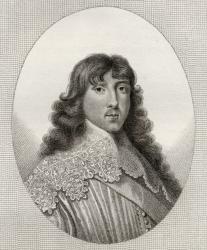 Henry Carey, illustration from 'A catalogue of Royal and Noble Authors, Volume III', published in 1806 (litho) | Obraz na stenu