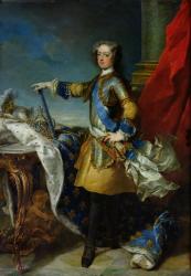 Portrait of Louis XV (1710-74) King of France, c.1727 (oil on canvas) | Obraz na stenu