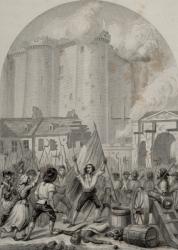 Storming of the Bastille, 14 July 1789 (engraving) | Obraz na stenu