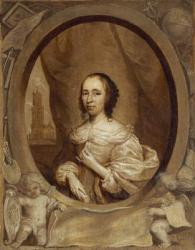 Anna Maria van Schurman, 1657 (oil on panel) | Obraz na stenu