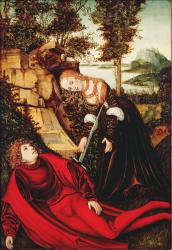 Pyramus and Thisbe (oil on panel) | Obraz na stenu