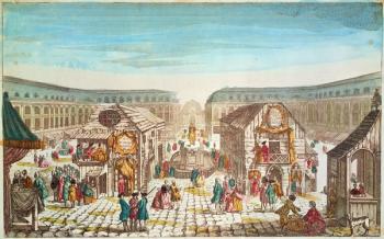 St. Ovide Fair, Place Vendome (coloured engraving) | Obraz na stenu