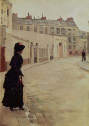 Waiting, Rue de Chateaubriand, Paris (oil on canvas) | Obraz na stenu