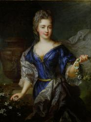 Marie-Anne de Bourbon (1666-1739) Princess of Conti (oil on canvas) | Obraz na stenu