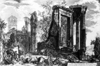 The Temple of Sibyl, Tivoli, from the 'Views of Rome' series, c.1760 (etching) | Obraz na stenu