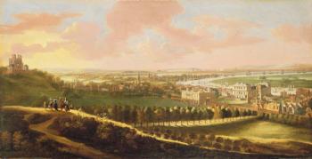 London from Greenwich Hill, c.1680 (oil on canvas) | Obraz na stenu