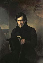 Portrait of the Russian author Nestor Kukolnik (1809-1868), 1836 (oil on canvas) | Obraz na stenu
