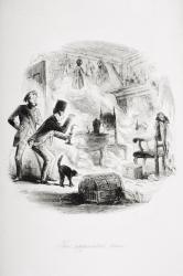 The appointed time, illustration from 'Bleak House' by Charles Dickens (1812-70) published 1853 (litho) | Obraz na stenu
