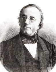 Swiss physicist Auguste Arthur de la Rive, from Les Merveilles de la Science, pub.1870. | Obraz na stenu