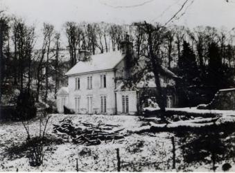 Asham House near Beddingham in East Sussex (b/w photo) | Obraz na stenu