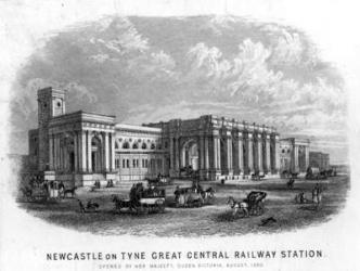 Newcastle-upon-Tyne Great Central Railway Station (engraving) | Obraz na stenu