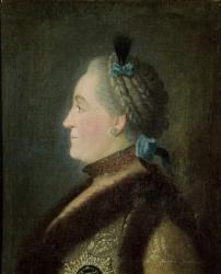 Portrait of Catherine II (1729-1796) of Russia, after a painting by Dimitri Gregorievich Levitsky (1735-1822) (oil on canvas) | Obraz na stenu
