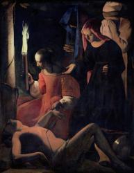 St. Sebastian Tended by St. Irene (oil on canvas) | Obraz na stenu