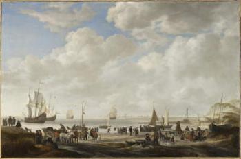 View of a Beach, 1646 (oil on canvas) | Obraz na stenu