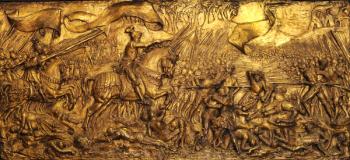 The Battle of Flodden Field, 1881-82 (gilded gesso) | Obraz na stenu