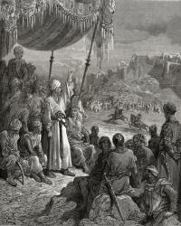 A Friendly Tournament during the Third Crusade in 1189, illustration from 'Bibliotheque des Croisades' by J-F. Michaud, 1877 (litho) | Obraz na stenu