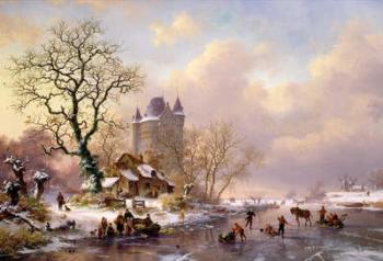 Winter Landscape with a Castle | Obraz na stenu