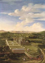 Wollaton Hall and Park, Nottingham, 1697 (oil on canvas) | Obraz na stenu