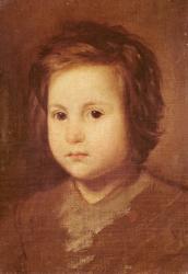 Head of a Child, 1650 (oil on canvas) | Obraz na stenu