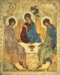 The Holy Trinity, 1420s (tempera on panel) (for copy see 40956) | Obraz na stenu