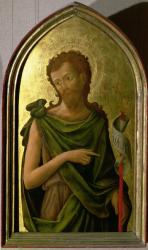 St. John the Baptist, panel from a polyptych removed from the church of St. Francesco in Padua, 1451 (panel) (see also 72516) | Obraz na stenu