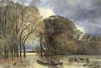 The Flood at Saint-Cloud, 1855 (oil on canvas) | Obraz na stenu